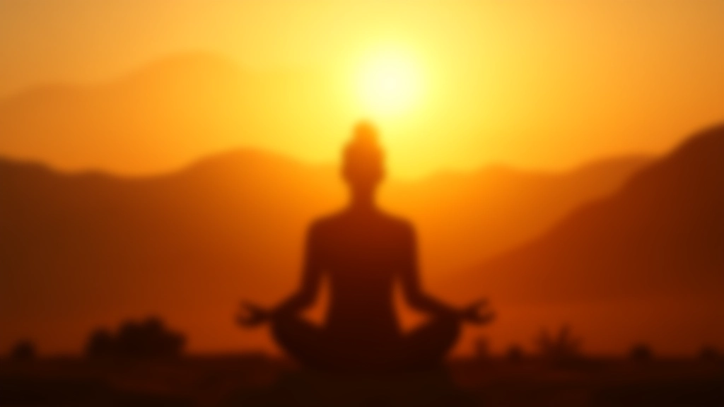 Alba con persona in meditazione, simbolo di inizio e rinascita consapevole